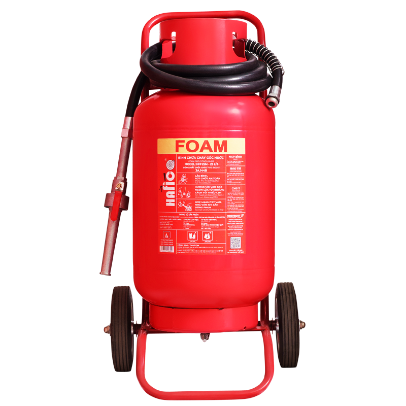 Bình chữa cháy bọt foam di động 25L Hafico