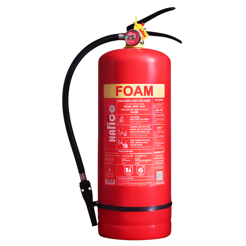 Bình chữa cháy bọt foam 6L Hafico