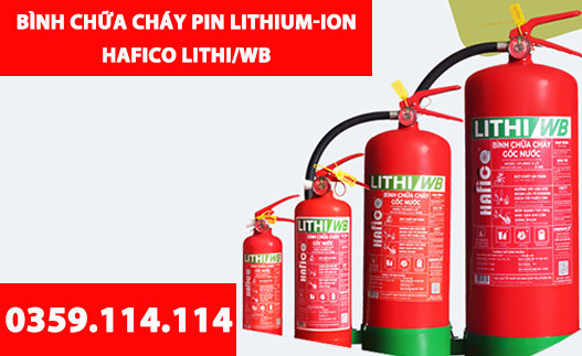 bình chữa cháy pin lithium-ion lithiwb