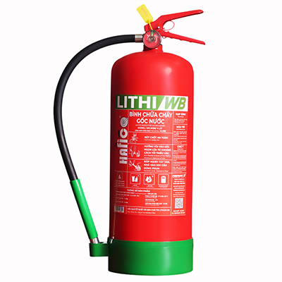 binh chua chay pin lithium 6L hafico lithi/wb