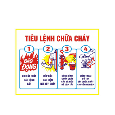 Bảng tiêu lệnh chữa cháy Hafico