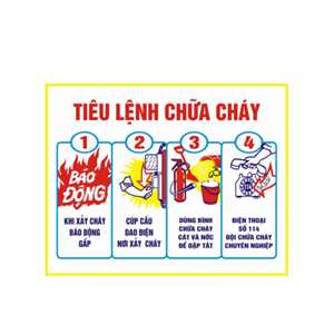 Bảng tiêu lệnh chữa cháy Hafico