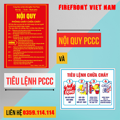 Tiêu lệnh và nội quy PCCC Hafico