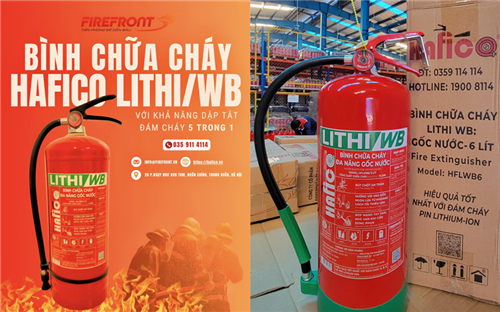 Bình Chữa Cháy Pin Lithium-Ion LITHI/WB của Hafico: Giải Pháp An Toàn Cho Xe Điện Của Bạn