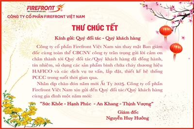 CÔNG TY CỔ PHẦN FIREFRONT VIỆT NAM - THƯ CHÚC TẾT ẤT TỴ 2025